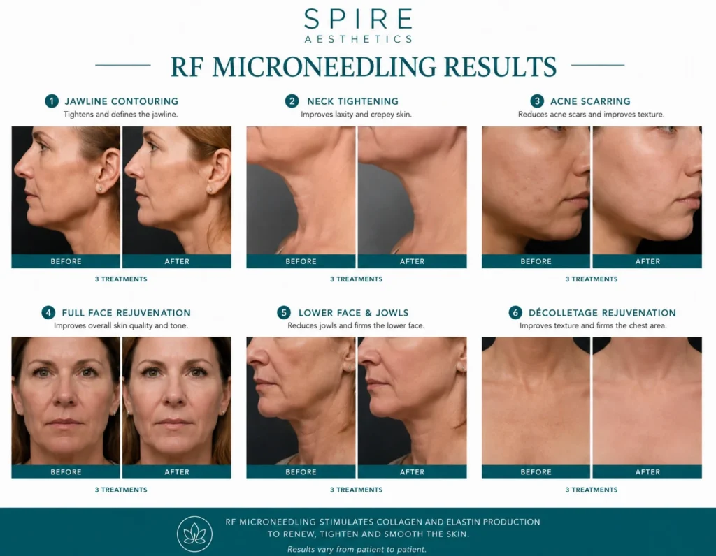 RF Microneedling Skin tightening Isleworth results