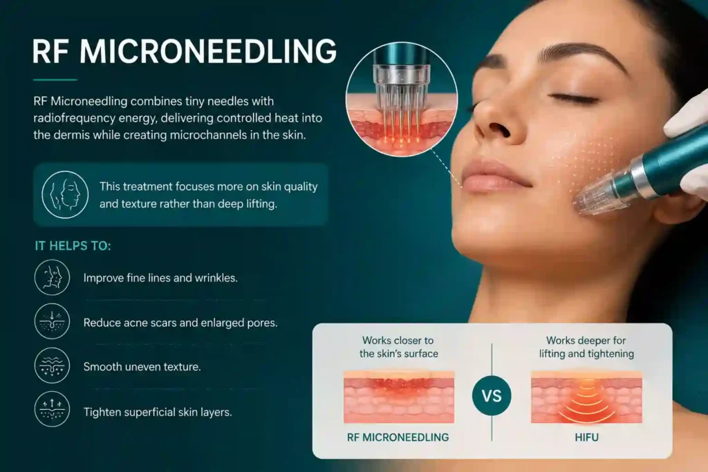 What Does RF Microneedling Do That HIFU Alone Cannot Isleworth