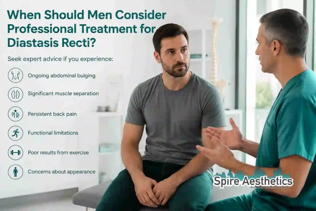 When Should Men Consider Professional Treatment for Diastasis Recti Isleworth?