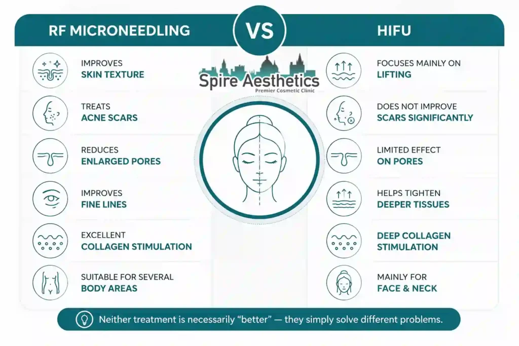 RF Microneedling vs HIFU: Which Treatment Gives Better Results Isleworth?